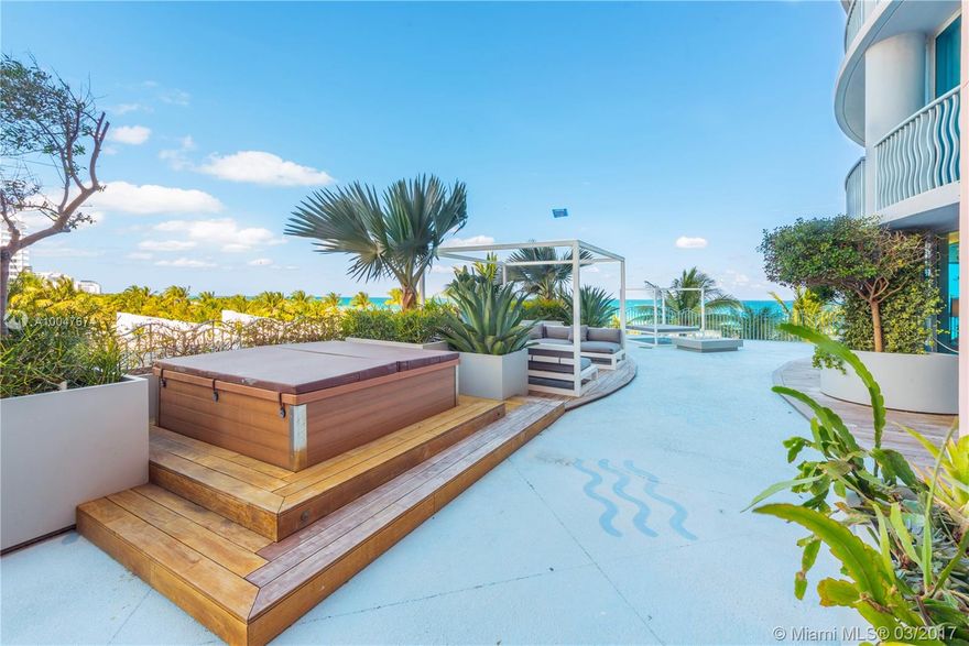 Completely renovated 3BD/3.5BA direct ocean front residence with a landscaped 2000+ sq ft terrace. Enjoy over 2300 sq ft of interior space with endless views of the ocean. Residence features include marble floors, Italian Poliform kitchen with Sub-Zero/Wolf appliances, salt water aquarium, generous floorplan, walk-in closet, custom furniture, lighting and fixtures. Amenities include concierge, 24-hr security/valet, gym, pool, spa, complimentary beach and pool service with chairs/cabanas! Pet friendly!