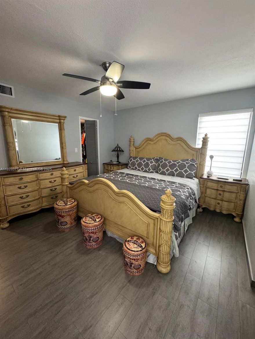 This spectacular 3-bedroom unit is a must-see! Fully remodeled with no detail overlooked—featuring impact windows, brand new a/c, insulated walls, custom closets, stylish barn doors, and a tankless water heater. Enjoy the convenience of electric blinds, sleek Quartz countertops, water softener, premium LG appliances, and an indoor washer and dryer. Don’t miss this opportunity to own a truly exceptional home.