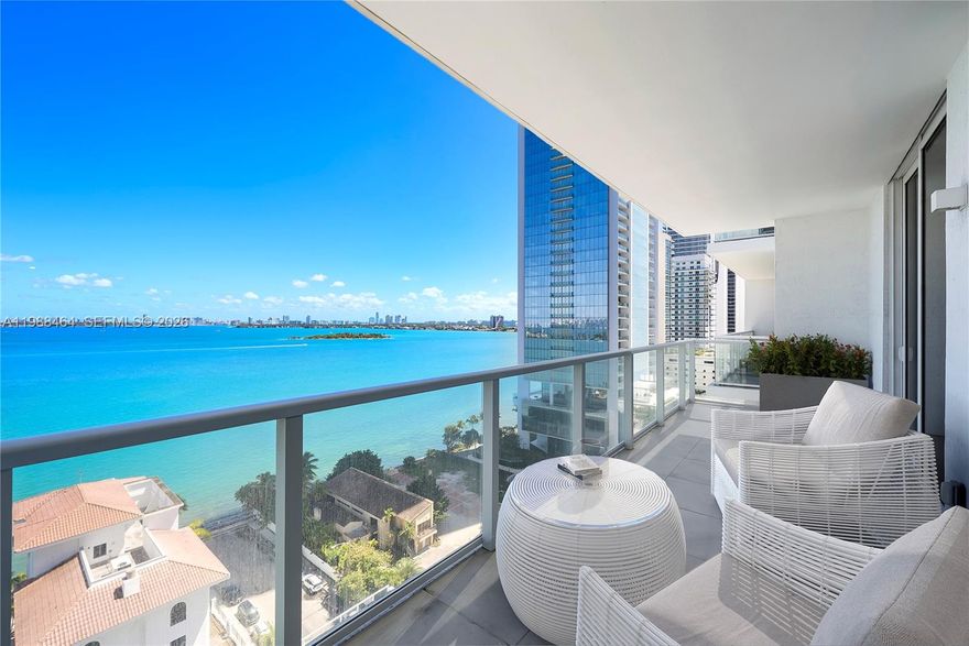 Chic Corner Residence at The Crimson! Modern waterfront living in the heart of Edgewater. This tastefully designed 2-bedroom, 2-bath unit offers breathtaking unobstructed bay, city, & sunrise views. Inside, find soaring ceilings and walls of floor-to-ceiling impact glass that flood the space with natural light & an exceptional open layout with a spacious split floor-plan. 

Built in 2016, the residence delivers a clean, modern aesthetic with sleek porcelain flooring throughout and a contemporary kitchen featuring quartz countertops and refined finishes. Includes one assigned covered parking space.

The Crimson is a boutique bayfront community with a private waterfront boardwalk, perfect for morning walks along the bay, along with direct proximity to a scenic dog park. Amenities include a stunning bayfront pool and hot tub, a fully equipped fitness center, business center with cyber café, and a private theater—all positioned to take full advantage of panoramic bay views.

Ideally located in Edgewater, you’re just moments from Wynwood’s vibrant art scene and world-class dining, including Michelin-recognized restaurants, and minutes from the Design District’s luxury shopping and cultural experiences. Miami Beach is also just a quick 10-minute drive away.