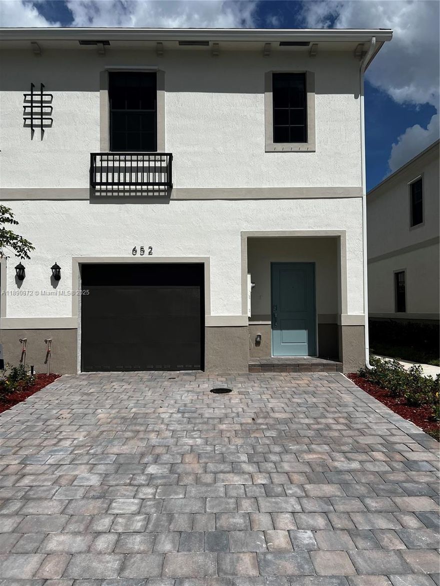 Don't miss out on this 2025 New Construction Townhome. Conveniently located in rapid growing Florida City near outlets, shopping plazas, downtown Homestead and short distance drive from the Keys. 3 bedroom 2 and half bath corner home with all new energy efficient appliances.