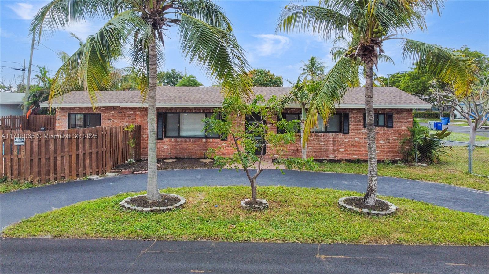 Welcome home! This is the closest to a new property you will find in the market! Brand new everything! Fully permitted remodel work includes brand new roof, impact windows, kitchen, bathrooms, flooring, electricity, A/C system and brand new appliances. 3rd bedroom has been converted into a cozy florida room. Spacious fully fenced-in corner lot, with a large swimming pool, ready to be customized by the new owner. Circular driveway, and lots of street parking. Close to schools, shopping, places of worship, dinning, highways and a short ride out beautiful beaches! No HOA. Make this home yours, schedule your appointment with your favorite realtor and send me an offer.