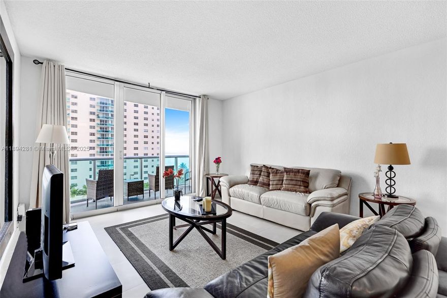 ** MOTIVATED SELLER ** AMAZING 1BR/1BA @ DESIRABLE THE TIDES ON HOLLYWOOD BEACH AWAITS YOU! LOCATED ON THE 8TH FLOOR, THIS FULLY FURNISHED PROPERTY FEATURES TILE FLOORS THROUGHOUT, UPGRADED BATHROOM & KITCHEN W/GRANITE COUNTERTOP, LIVING/DINING COMBINATION OVERLOOKING OCEAN VIEWS FROM THE BALCONY, THE PERFECT BLEND OF RELAXATION & CONVENIENCE. OCEANFRONT BUILDING W/RESORT STYLE AMENITIES OFFERING 2 HEATED POOLS, GYM, BUSINESS CENTER, 24HR SECURITY/VALET, MINI MARKET AND MUCH MORE! WIFI & CABLE ARE INCLUDED IN HOA FEES. IDEAL LOCATION, CLOSE TO RESTAURANTS, SHOPS, SUPERMARKETS, SHOPPING & ENTERTAINMENT. **NO RENTAL RESTRICTIONS, GREAT INVESTOR'S OPPORTUNITY AS YOU CAN AIRBNB FROM DAY 1!**UNBEATABLE PRICE - CALL LISTING AGENT TODAY TO SCHEDULE!