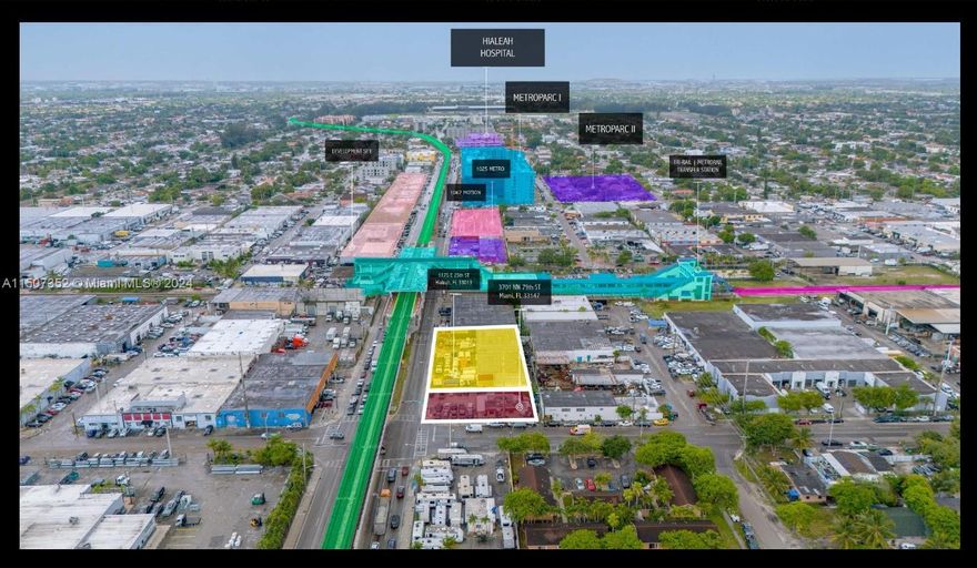 Location! Location! Location! Development opportunity site in the growing area of East Hialeah. Highest & Best
Use provide the potential to develop the subject property into high-end multifamily mix use, commercial &
residential units. TOD/Transit Oriented Development projections opportunity. Major redevelopment projects in the abutting & immediate areas are now in the pipeline. Transit stations within walking distance & commercial
oriented developments are forthcoming. This is a great development opportunity site with many upsides. Existing building of 10,000 sq ft in a 9,000 sf with possibility of high-density zoning redevelopment. Located in
proximity to all major highways & transportation hubs & Miami International Airport. The growth of multifamily
development in Hialeah