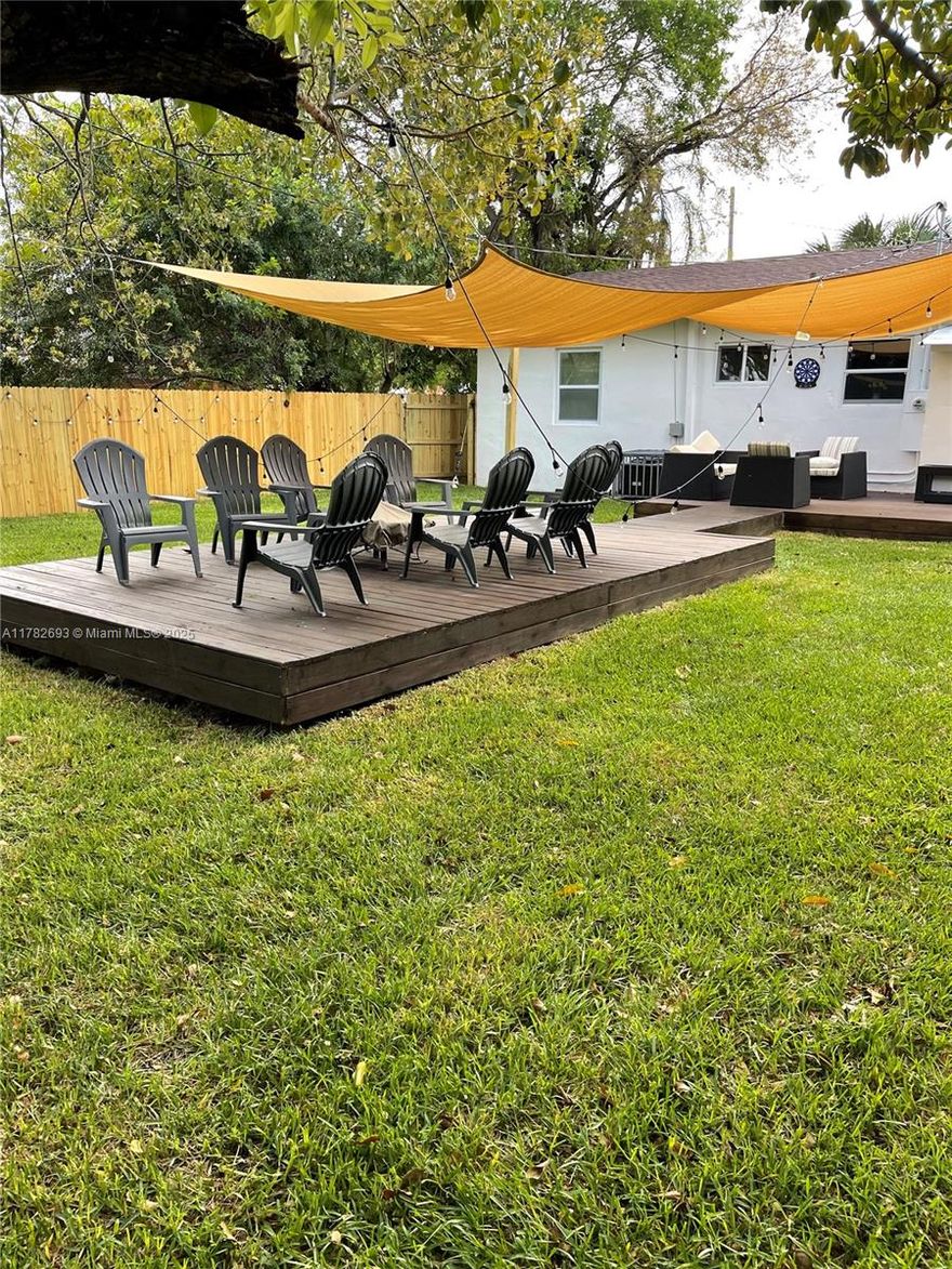 Charming 3bd/2ba in prime location. Minutes from Wynwood. Property is tenant occupied till JANUARY 2026. New construction homes all around the area. Home features vinyl flooring throughout, impact windows, newer kitchen cabinets and updated bathrooms. Massive yard, perfect for entertaining. Great opportunity! Owner has submitted drawings to the City of Miami for a new construction one story SFH - similar to the ones selling in the area. Demolition plans for current SFH and architectural drawings for new SFH included price.