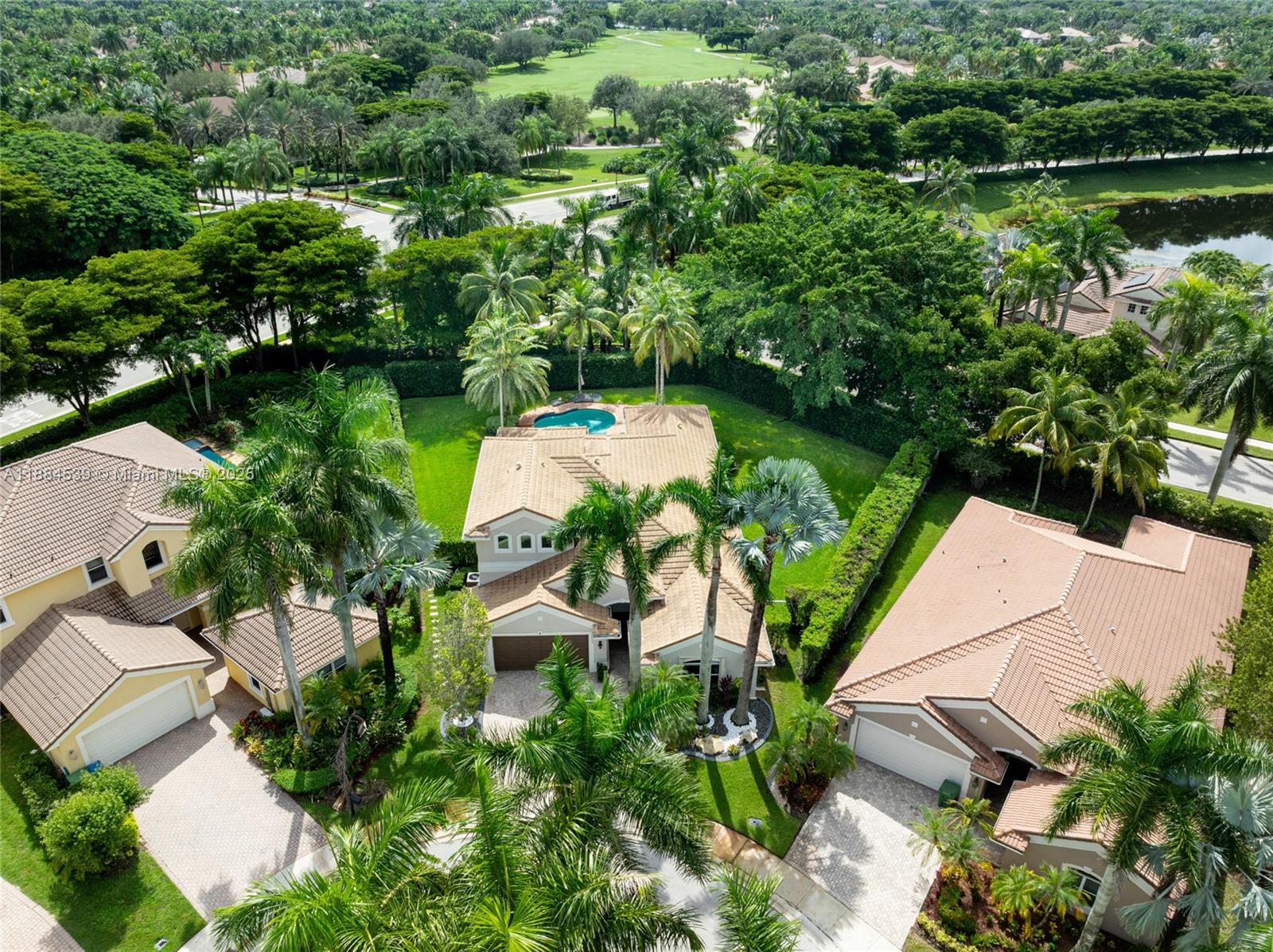 Welcome to Weston Hills! This sought-after floor plan offers 5 bedrooms + office & casita, w/ primary suite on the first floor. A versatile casita adds flexible space for guest house, gym, or office. Freshly painted in neutral colors inside & out. NEW ROOF (2023) & full hurricane protection. Soaring ceilings & natural light showcase the bright and open feel of South Florida living. Nestled on a peaceful cul-de-sac, this move-in ready home blends elegance, comfort & tranquility. Outside, enjoy a rare 14,000+ sq ft lot w/ freeform pool, grassy play area, lush landscaping & privacy hedge—perfect for entertaining & family fun. Optional membership to Weston Hills Country Club; two championship golf courses, renovated clubhouse, tennis & pool. Hurry, this is the perfect place to call home!