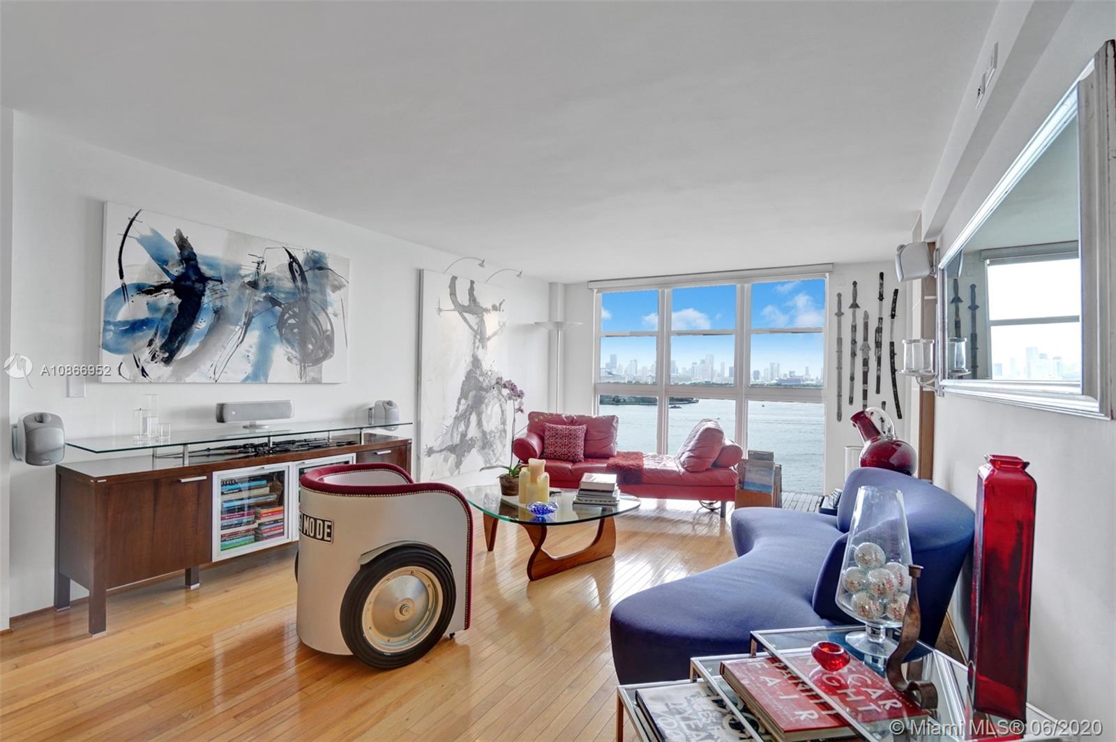 Perfect combination of Beautiful Views & Location, no detail spared!! Meticulously renovated condo w/exquisite level of craftsmanship & quality materials captivating buyers w/million-dollar views seen from every room, floor to ceiling windows & doors. Open floor plan where kitchen, dining & living area are aligned to give a loft-like feeling, perfect for entertaining. Large terrace, magnificent views of Bay, Islands & Downtown Miami. Master w/walk-in closet, master bath w/double sinks & steam shower, guest bath w/Jacuzzi & Laundry Rm. Smart home w/nest thermostat, motorized shades, audio/visual system & more. Remodeled Bayview Terrace has quiet sophistication, full-service amenities, 24/7 attendant, bayfront fitness facility, individual & bike storage, heated pool, dockage & parking.