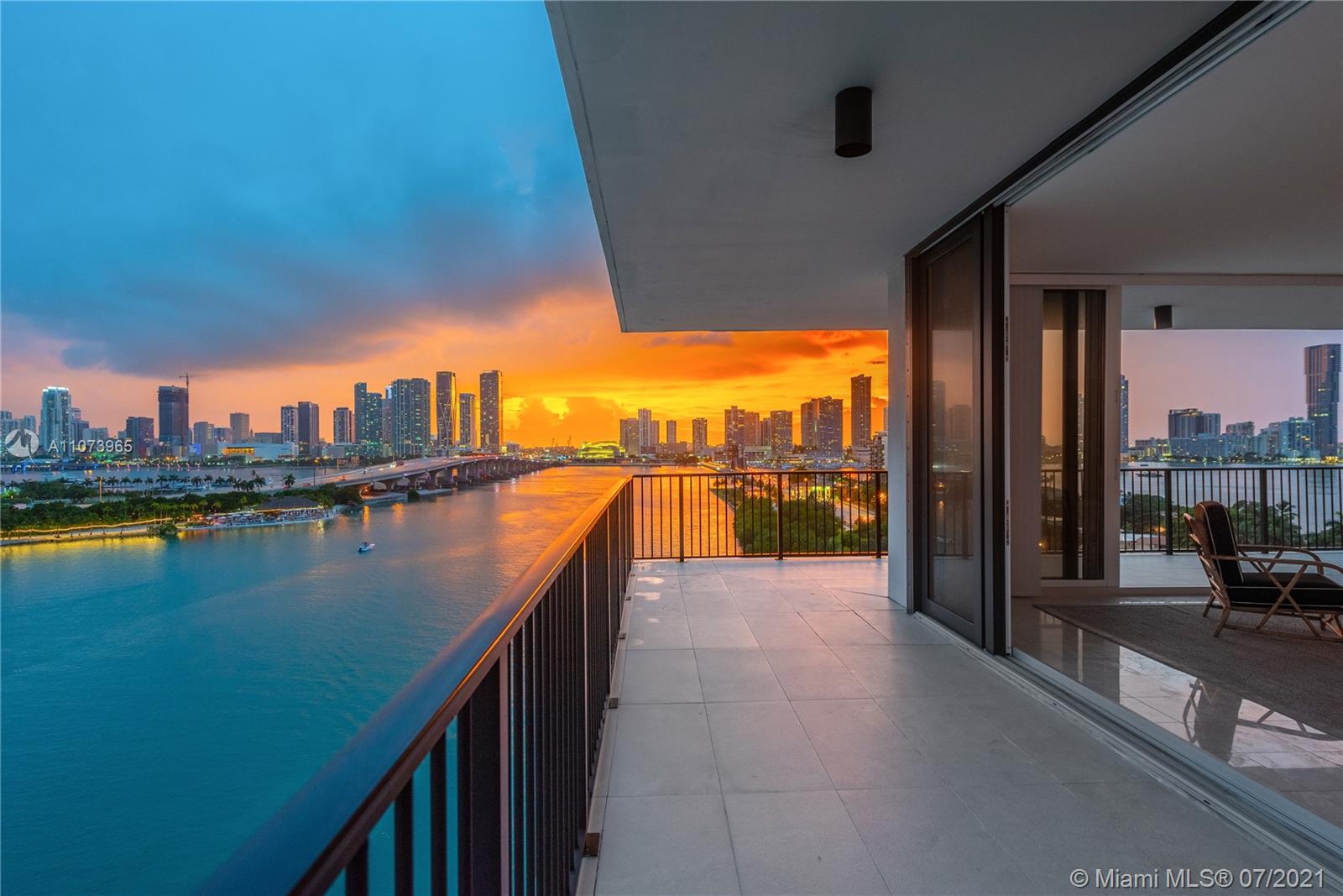 The transition has never been easier: from city, to home, to ocean with the best location and the most iconic views of Miami.
Within close distance to the heart of Miami with its cozy and serene surroundings, the most sought-after line in the building, this 2 bedroom/ 2 bath unit is surrounded by spectacular views of Biscayne Bay and the Miami Skyline. The terrace runs the length of the apartment. 
The building offers an outdoor picnic area with lush landscaping, as well as tennis and basketball courts, a fully equipped fitness center, two pools, and a spa with sauna.
Residents at 1000 Venetian Way Condo can be at any of the city’s attractions within minutes.