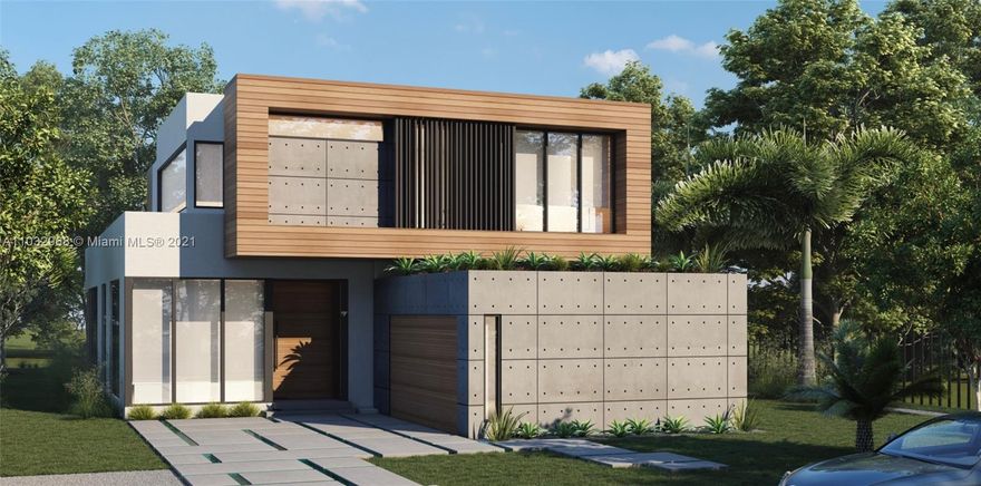 New Construction in the heart of Coconut Grove. The impeccable home will feature 6 beds, 5.5 bathrooms, 3,882 SF under AC|5,017 SF Total Area. Gas-ready for interior and exterior kitchens, laundry, pool heater, and generator. Solar panel hookups in place, floating wood staircase, exposed concrete in various areas, matte black impact windows. Expected completion Q3 2022.