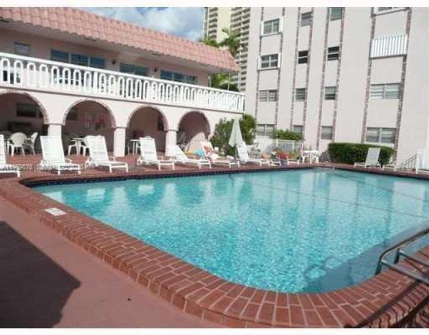 Excellent location!  Boutique Building across Hallandale Beach on Intracoastal side with Beach Access. Spacious 1 bedroom/ 1 bath unit features large balcony with a peek of Intracoastal, Tile Flooring throughout, Euro Wood Kitchen cabinets, Granite Counters, Large walk-in Closet, Extra Storage, Pool.  1 Assigned Parking Space + Guest.  Freshly painted W/D steps from unit.  Minutes to Aventura Mall, Gulfstream, Hollywood Beach Broadwalk, Restaurants, Shopping...  Yes, 40 year inspection complete and no assessment!  3 year ownership prior to Leasing (3 month minimum, 1 per year).  Management on site.  Maintenance includes cable, water/sewer and trash.  Live the lifestyle!