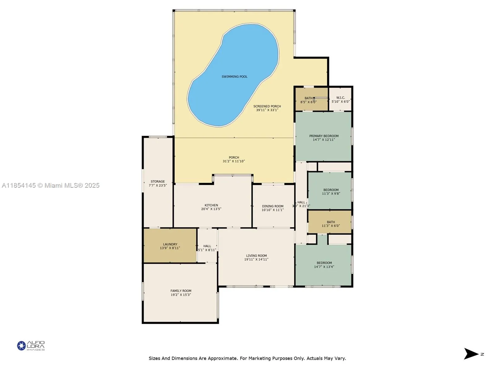 Hollywood, Florida 33021, United States, 3 Bedrooms Bedrooms, ,2 BathroomsBathrooms,Residential,Active,186237