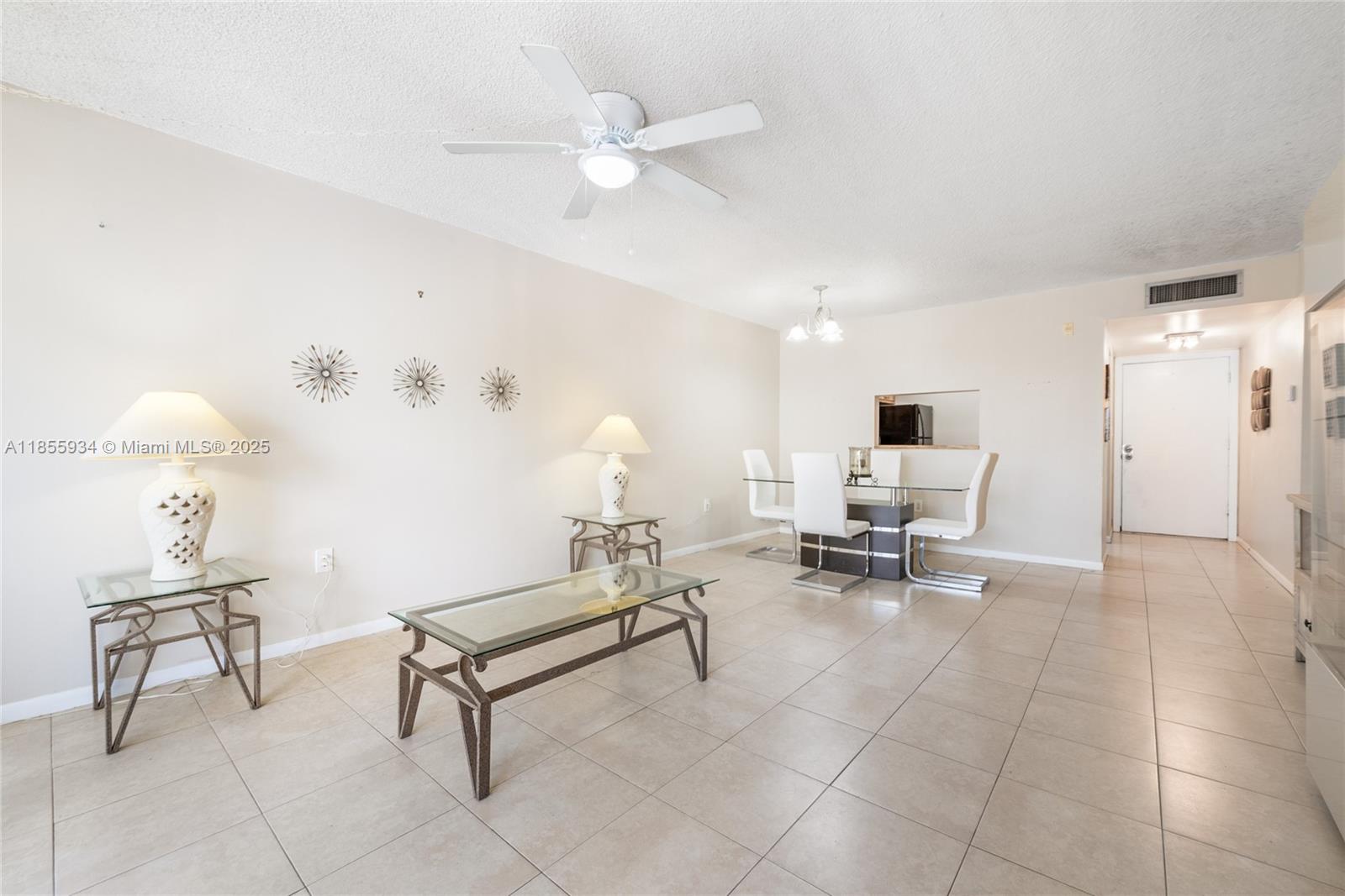 Bright and spacious unit 2bed/2 full bath, storage room, 2 walk in closets one parking space and plenty of guest parking.
Lush community with beautiful interior garden, pool, tennis courts, club house and recreation center. The unit is offered unfurnished or partially furnished for $100 extra. Community offers a Great Location close to commute, across the street from Miami Dade college, Planet fitness and shopping. Laundry room on each floor...Great corner unit located on the top floor but there is an elevator.