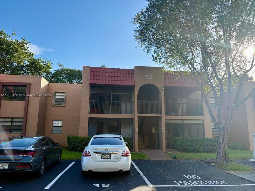 Beautiful Spacious 915 sq ft, 1 bedroom, 1.5 bath condo offering a truly spacious open-concept floor plan. Enjoy spacious living with your unit just steps from the community pool. Features include a large master suite with a walk-in closet, in-unit full-size washer/dryer, and two huge screened patios (one with extra storage). Water is included in the rent! Phenomenal location just minutes from Sawgrass Mall, Publix, local parks, and all major highways. A must-see.