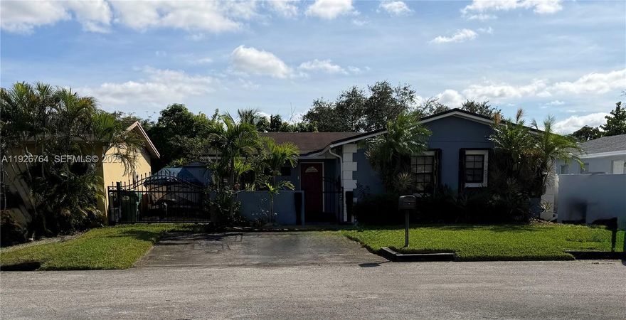 Beautifully designed 4 BR 2BA home located in the heart of Miami Gardens just steps away from the Hard Rock stadium. Spacious living room and family room, granite top kitchen counter tops with bar, tile and laminate flooring throughout, slate tile on the office floor. Wall between 3rd and 4th BR has been removed for larger 3rd BR, easily replaceable. Office can be converted to a 5th BR with s 3rd BA. GREAT LOCATION FOR AN AIRBNB! Cameras, irrigation system, outdoor shed, bountiful mango trees and much more. REFRIGERATER, WASHER AND DRYER, NOT INCLUDED WITH PURCHASE. 24 HR NOTICE REQUIRED FOR ALL SHOWINGS, NO EXCEPTIONS! BUYERS MAY NOT ASSIGN CONTRACTS, NO EXCEPTIONS. NOT A DISTRESSED PROPERTY.  AGENTS SEE SHOW ASSIST.