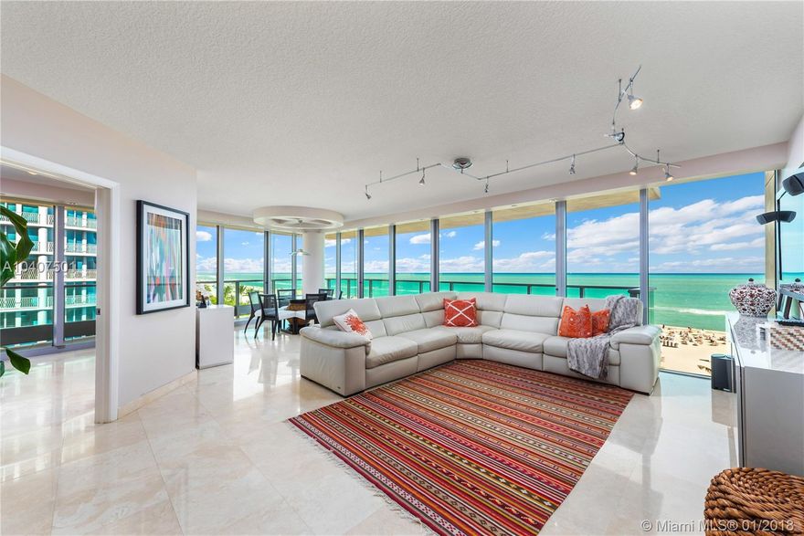 Positioned at the ideal height to enjoy views of the ocean and beach, this 8th-floor corner 3 bed could be your perfect second home. Located in the heart of South Beach at the north end of Ocean Drive, residents of Il Villagio enjoy the most pedestrian-friendly location on Flordia. Amenities include 24HR security, concierge, private beach lounges, pool and beach attendants, two-story fitness center and much more.
