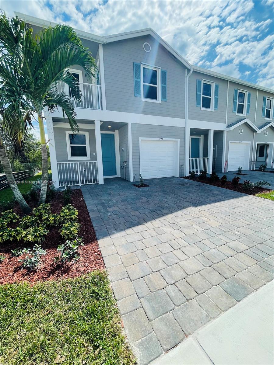 Built in 2022 3 bedrooms / 2.5 bathrooms townhouse with 1 car attached garage and 2 outside parking spots. Great Location. This corner unit is one of the biggest in the community with the backyard facing a preserve that adds you privacy. Master bedroom had a balcony. Lots of windows, bright and nice. Renter pays all utilities. Community has a swimming.