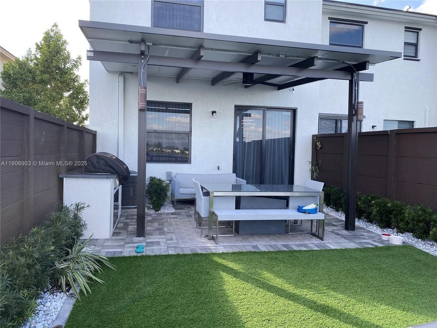 Spectacular 3/2.5 Townhome in Satori (Miami Lakes). Partial furniture with an exquisite charm, architectural style. Smart home with Alexa. Amazing lamps. Impact windows, resort-style backyard. Gated Community with pool,gym, child play area. Don't miss this great opportunity to live in this exclusive resort-style community. All ammenities on Gate community, 24Hours Security, Club House, Gym, Pool, Play Ground, Lake. The best Schools rate A+, close to i75, Palmetto, Turnpike and more