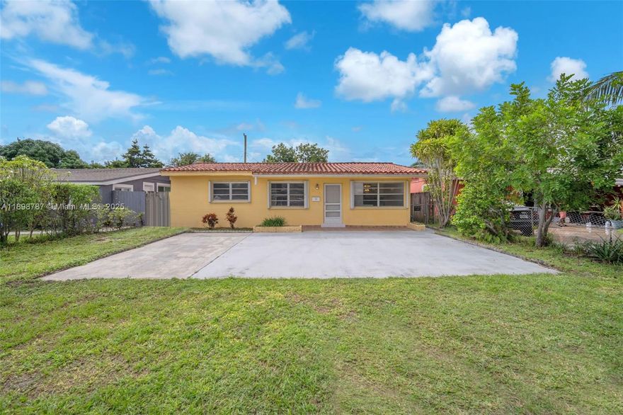Very clean and well take care property, excellent for a first time buyer or investor. Large backyard with a room for pool and feature expansion. Easy and fast access to mayor express ways like Florida Turnpike and I95 , close to hospitals , restaurants , all kind of facilities , Hollywood Beach  and Hallandale Beach. This property will qualified for special financial program. The information on the listing believed to be accurate but need to be verified for the buyers. Call Jose Valiente to see the property.
