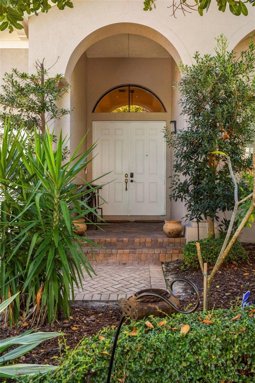 An elegant 4-bedroom, 3.5-bath residence located within the prestigious, guard-gated community of Cutler Cay. This refined home features vaulted ceilings and a dramatic grand foyer, creating a light-filled and impressive entry. The chef’s kitchen is appointed with premium stainless steel appliances and granite countertops, including a new refrigerator and washer/dryer installed in 2022.
The expansive primary suite serves as a private retreat with a spa-inspired bath, dual vanities, and a spacious walk-in closet. Additional highlights include the original roof and a complete exterior wired camera system valued at inception at $11,000 for added security and peace of mind.
Outdoors, the property is framed by lush natural preserves and offers a fully turfed yard, custom mist spray control system, and professionally maintained landscaping. Residents enjoy a resort-style lifestyle with access to an exclusive clubhouse, resort pool, state-of-the-art fitness center with sauna and steam rooms, tennis, basketball, and pickleball courts, playground, and 24-hour security. HOA includes cable, high-speed internet, alarm monitoring (ADT), and professional front-yard landscaping maintenance.