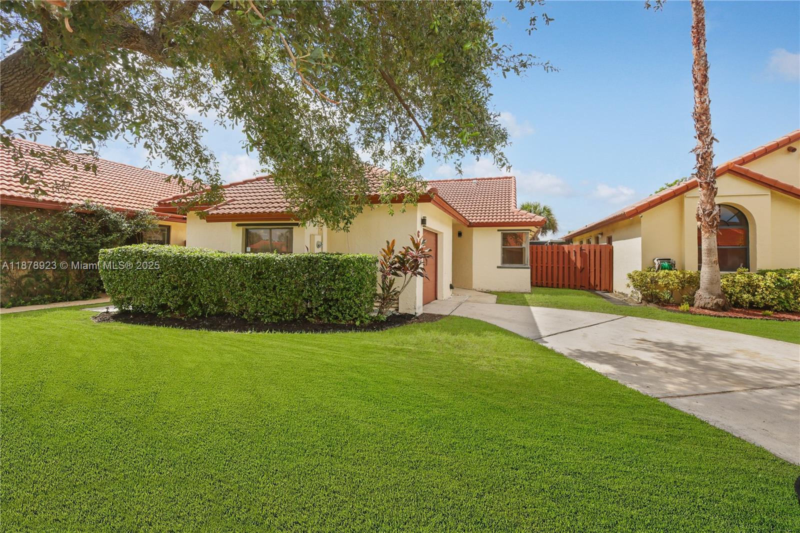 This one story home sits in the heart of Pembroke Pines. Best value for 2 bedrooms plus another room that can be a 3rd bedroom or office, along with 2 renovated bathrooms, garage & a private backyard with screened in porch overlooking the lake. Inside you’ll find an open concept renovated kitchen with new Stainless-S appliances & plenty natural light. The living areas feature tile flooring, while the bedrooms have wood laminate floors & ceiling fans for added comfort. The master bedroom includes a spacious walk-in closet & there’s plenty of closet space throughout the home. The tile roof replaced 9 years ago, ensuring plenty of life expectancy. The community features a kids’ play area & is pet-friendly. Home located just minutes away from shopping, restaurants, parks & highways. A must see