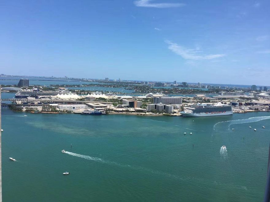 Ocean View One Miami East Tower Furnished 1 bedroom/1 bathroom apartment for rent. Rent includes water, high-speed internet, Direct-tv with 2 HD DVRs and HBO subscription. On-site building amenities includes two gyms, two pools, 2 party rooms, 2 restaurants. One parking spot included at 4th floor, and the second car available for valet for $120/month. Available furnished for $3400 per month. Please text listing agent if you have any questions or want to get a video of the unit.Tenant will not allow showing until 04/07.