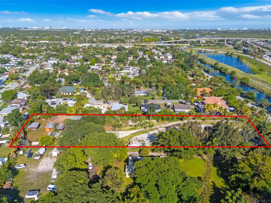 Prime Development Opportunity on nearly 2 Acres in a rapidly growing area of Fort Lauderdale! Exceptional potential to build up to 9 single-family homes or renovate the existing structures (5-bedroom main house, 2 Bedroom Guest House) and create your own private estate. Property offers endless possibilities for developers, builders, and investors seeking land with strong upside potential. Spacious lot with ample room for new construction, redevelopment, or a custom residential community. Conveniently located near major highways (441, I-595, Turnpike), Hardrock Casino, shopping, dining, schools, and urban conveniences, while still offering privacy and space. Rare chance to secure a large parcel with flexible use in a high-demand market. Buyer to verify zoning, density, land use, and development possibilities with the appropriate municipality.