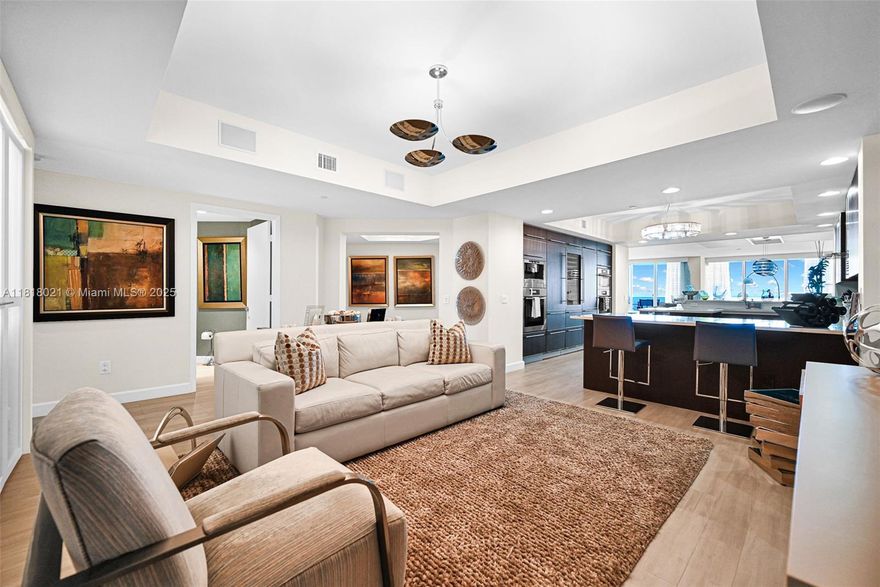 One-of-a-kind residence on the 30th floor, offering breathtaking ocean and Intracoastal views. This expansive 3,395 sq. ft. home features 3 bed, 3.5 bath, den/media room that can easily be converted into a fourth bedroom. Private elevator into a formal foyer that sets the tone for the refined elegance found throughout. Meticulously designed and professionally decorated with top-of-the-line finishes, this stunning residence boasts marble floors, custom walk-in closets, and an Italian kitchen equipped with premium Miele appliances. Trump Hollywood, residents enjoy direct beach access and an array of five-star amenities, including a resort-style pool, state-of-the-art fitness and spa center, tennis and basketball courts, wine and cigar lounges, and 24-hour concierge and valet services.