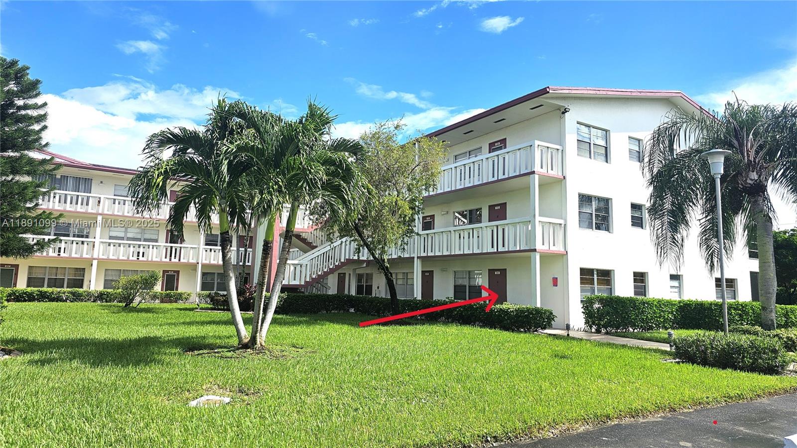 Upgraded condo on 1st Floor. Spacious walk-in closet. Modern kitchen with brand newer appliances. Laminated wood floors in bedrooms. Upgraded bathrooms. Storage in patio. Assigned parking space close to unit. Ready to move in. 55 Plus active community with amazing clubhouse, gated community, courtesy bus.