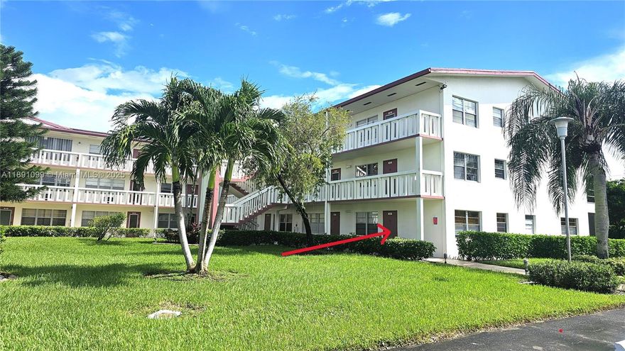 Upgraded condo on 1st Floor. Spacious walk-in closet. Modern kitchen with brand newer appliances. Laminated wood floors in bedrooms. Upgraded bathrooms. Storage in patio. Assigned parking space close to unit. Ready to move in. 55 Plus active community with amazing clubhouse, gated community, courtesy bus.