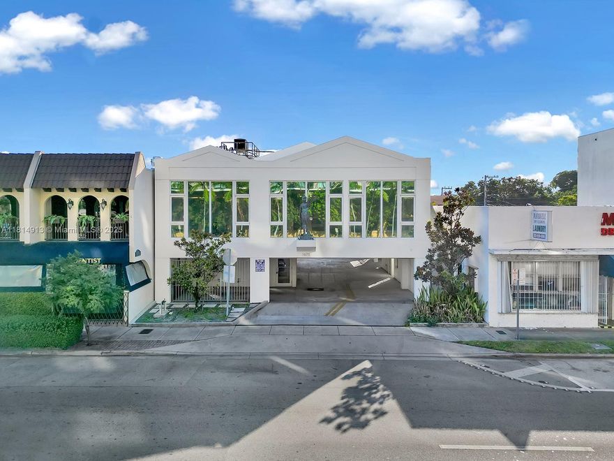 Discover a rare opportunity with this private and secure stand-alone commercial building, ideally located just 10 minutes from Miami International Airport, Coconut Grove, Coral Gables, and Downtown Miami. This versatile property features an open-concept kitchen leading to an outdoor terrace, two bathrooms (including one with a shower), abundant natural light, high ceilings, and a cooled IT room and 7 office spaces. Additional amenities include covered parking, elevator access, and brand-newer A/C units. Perfectly positioned within walking distance to restaurants, banks, grocery stores, dry cleaners, gas stations, car washes, and public transportation, this location offers unparalleled convenience for any business.