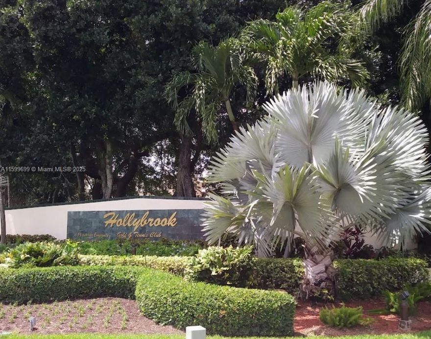 PRICE REDUCED FOR QUICK SALE.  This unit is located in the desirable Hollybrook Golf & Tennis community, a 55+ active adult neighborhood close to shopping centers and local restaurants. The community offers an unbeatable lifestyle with free access to PGA Championship 18-hole and Par-3 golf courses (pay cart fees), tennis courts, heated swimming pools, and more. Additionally, the seller has already paid the special assessment and the land lease in full, providing buyers with peace of mind. The unit is available either furnished or unfurnished to suit your needs. It’s easy to show with a 24-hour notice through the showing assistant.