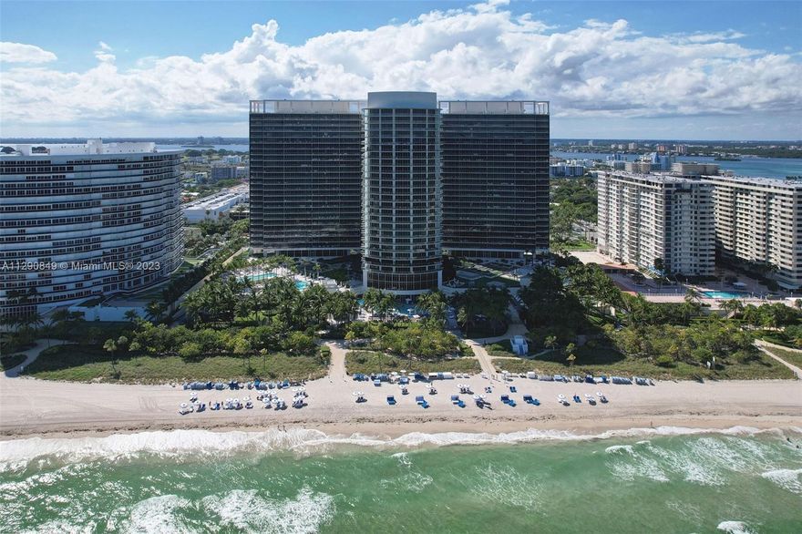 Live in the finest luxury property at the St Regis Bal Harbour Residences. Greeted by welcoming staff into the marble filled lobby, you'll step in the elevator that opens directly to your private foyer. Your residence holds 3 bedrooms and 3 and a half bath with sweeping unobstructed views of the Atlantic Ocean and Miami Skyline. Generously spaced unit with formal living room, separate great room, dining area and immaculate eat in chef's kitchen. The master suite has floor to ceiling sliding doors to relax in the deep terrace, a boutique style closet with midnight bar, and a bathroom with jacuzzi style tub. As a resident you'll get to enjoy all the top of the line amenities and full hotel services, direct beach access, and world class shopping located directly across at Bal Harbour Shops.