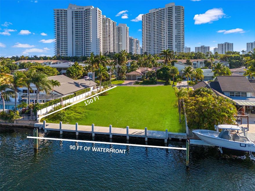 Oversized Lot with 90 feet of waterfrontage (most lots are 85 feet of waterfront) and 150 feet deep, total 13,500 sq.ft.  located on the widest canal section in Golden Isles by more than twice the size of the other canals providing an open water feel.  Property has been cleared and is ready to build your waterfront estate.  Golden Isles is a boaters paradise offering deep water canals, no fixed bridges and quick ocean access.  One of a kind property.