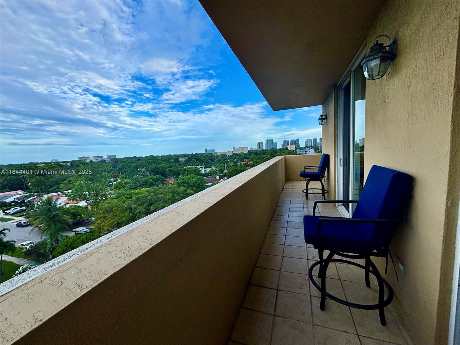 Welcome to where size, style, & serenity converge. This rare 2-bed, 2-bath corner condo spans 1,296 sq ft. largest floorplan in the area 2/2s. Oversized Primary Bedroom has en-suite bathroom. Split-bedroom layout adds privacy, plus den. Bathed in natural light, desirable east-facing exposure, this home stays cooler, quieter, & cleaner than west-facing counterparts. Enjoy modern kitchen, spacious wraparound balcony accessible from every living area. Includes 2 conveniently assigned parking spaces & home warranty. Catalonia is secure, owner-occupied community with long-term residents. Amenities include pool, gym, rec room, bike storage, secured key entry, ample guest parking. Near everything you want, it’s urban living without the chaos. Well-managed association, important info attached.