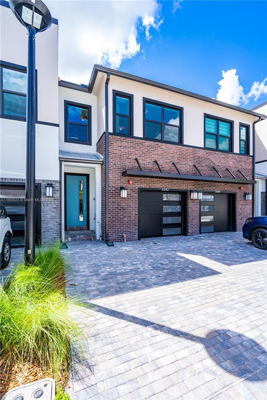 Modern 3BR/2.5BA townhome for rent in the gated community of Emory at Plantation Midtown Square. Built in 2024, this spacious home features an open-concept layout, granite countertops, stainless steel appliances, tile flooring on the main level, carpet upstairs, impact windows, a private patio, and a 1-car garage plus 2-car driveway. Enjoy resort-style amenities including a pool, BBQ area, dog park, and more. Rent includes AT&T internet and lawn care. Prime location near I-595, shopping, dining, and medical centers. Available after October 1st — don’t miss this exceptional rental opportunity!