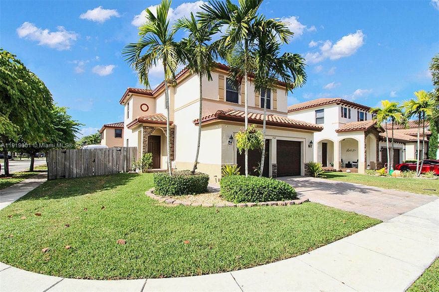 Come see this spacious and beautifully maintained 3-bedroom, 2.5-bath corner two-story home located in the secure, family-friendly Baywinds at Cozumel gated community! This inviting residence features tile flooring throughout, an open-concept kitchen with stainless steel appliances and ample cabinet space, ideal for living and entertaining. A two-car garage provides convenience and additional storage.
Enjoy high ceilings, custom closet cabinetry, and a completely fenced backyard with a cement patio,  for relaxing outdoors. Plenty of space to store your boat.
Community amenities include a resort-style clubhouse, swimming pool, party room, fitness center, and kids’ splash park. Conveniently located near Baptist Hospital, shopping centers, schools, and with easy access to the Turnpike.