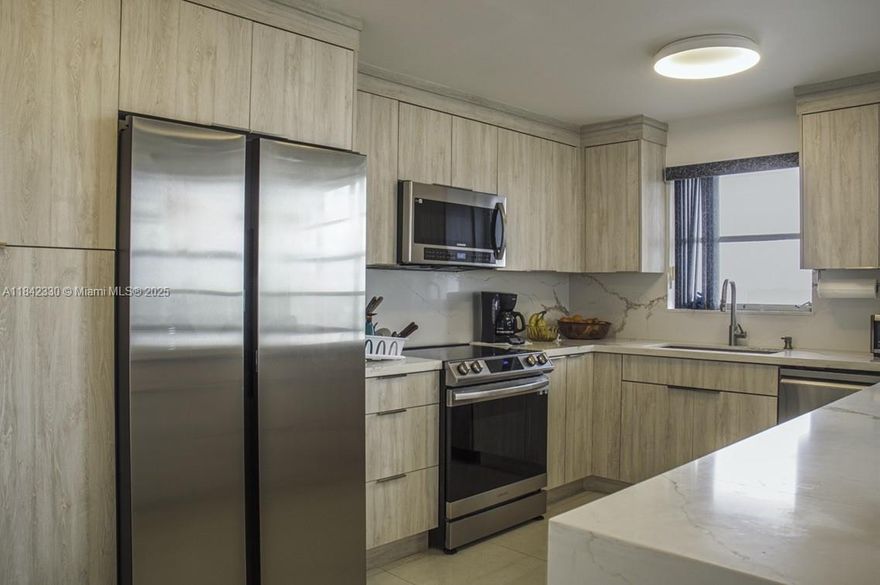 Beautiful corner residence at the Commodore Plaza, 2 bedroom 2 full bath, 1300 sqft , remodeled kitchen and new porcelain floors throughout, ample balcony, one assigned uncovered parking space.
Building amenities: Two Tennis court, two swimming pool, fitness center , security and guest parking.

New buyers have a one-year waiting period before leasing is allowed.
No unit should be permitted to be rented more than one time during any twelve (12) month lease period.
Finance offers: the minimum down payment required for board approval is 20%.
No current special assessments.
Building has partial reserves.
Building passed the 40 years recertification.
Video available upon request.