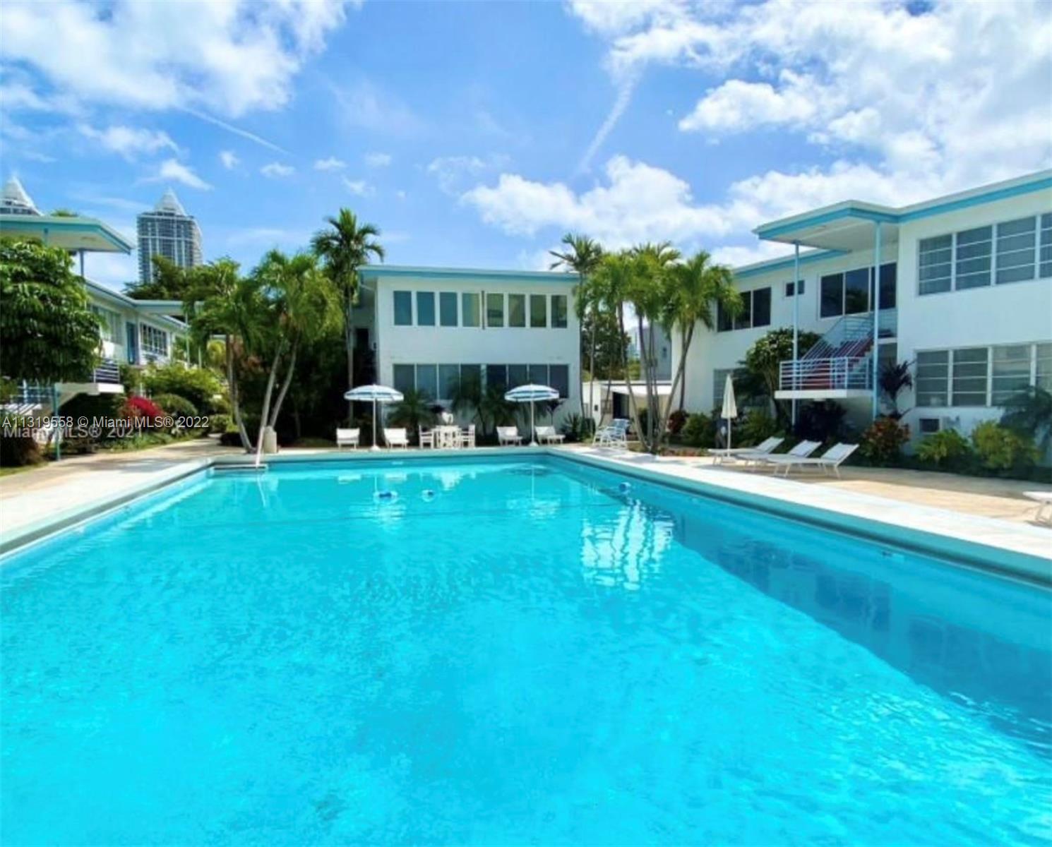 Peaceful waterfront property surrounds multi-million dollar homes and the new Ritz Carlton Residence is just across the Lake. Property has its own heated pool and BOAT DOCK with ocean access (spaces available FOR $200 a month). Beautiful 750 Sq. Ft. Apt. features Natural Light with view on canal. Not furnished. Stunning landscaped private pool on the water. Access to water via a wood dock for kayaking, paddle-boarding or boat. Plenty of parking. Close to Lincoln Rd, beach, hospitals and more.