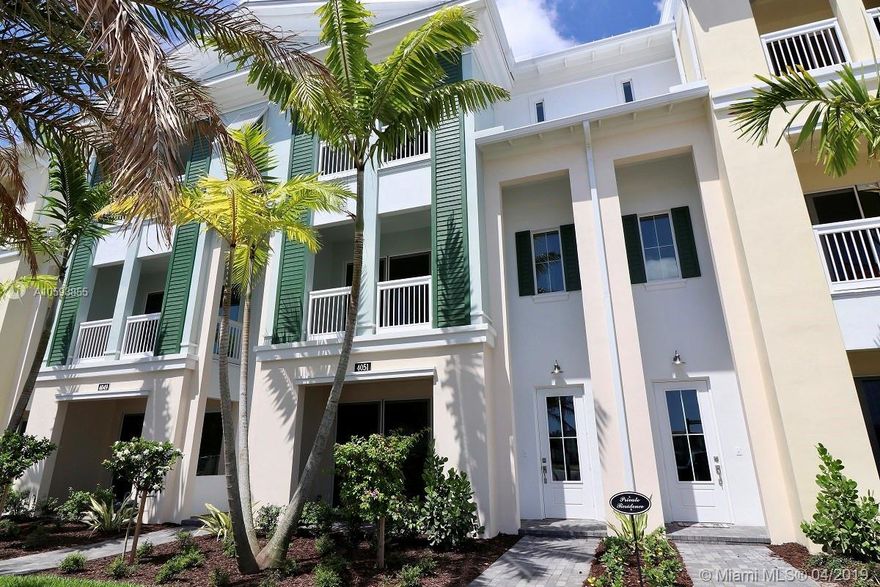 AVAILABLE JUNE 15, 2019!  Don't miss this opportunity to live in this 2017 built townhouse! Enjoy nearly 2700 square feet of living space spread over 3 floors in the new and growing Alton Community. This is a jumbo townhouse with ample room. Massive kitchen has granite counter-tops, abundant cabinet space and stainless appliances. Impact glass throughout.  This is a must see with so many exciting amenities at the Alton Community. Easy access to major highways, shopping, restaurants, Gardens Mall.