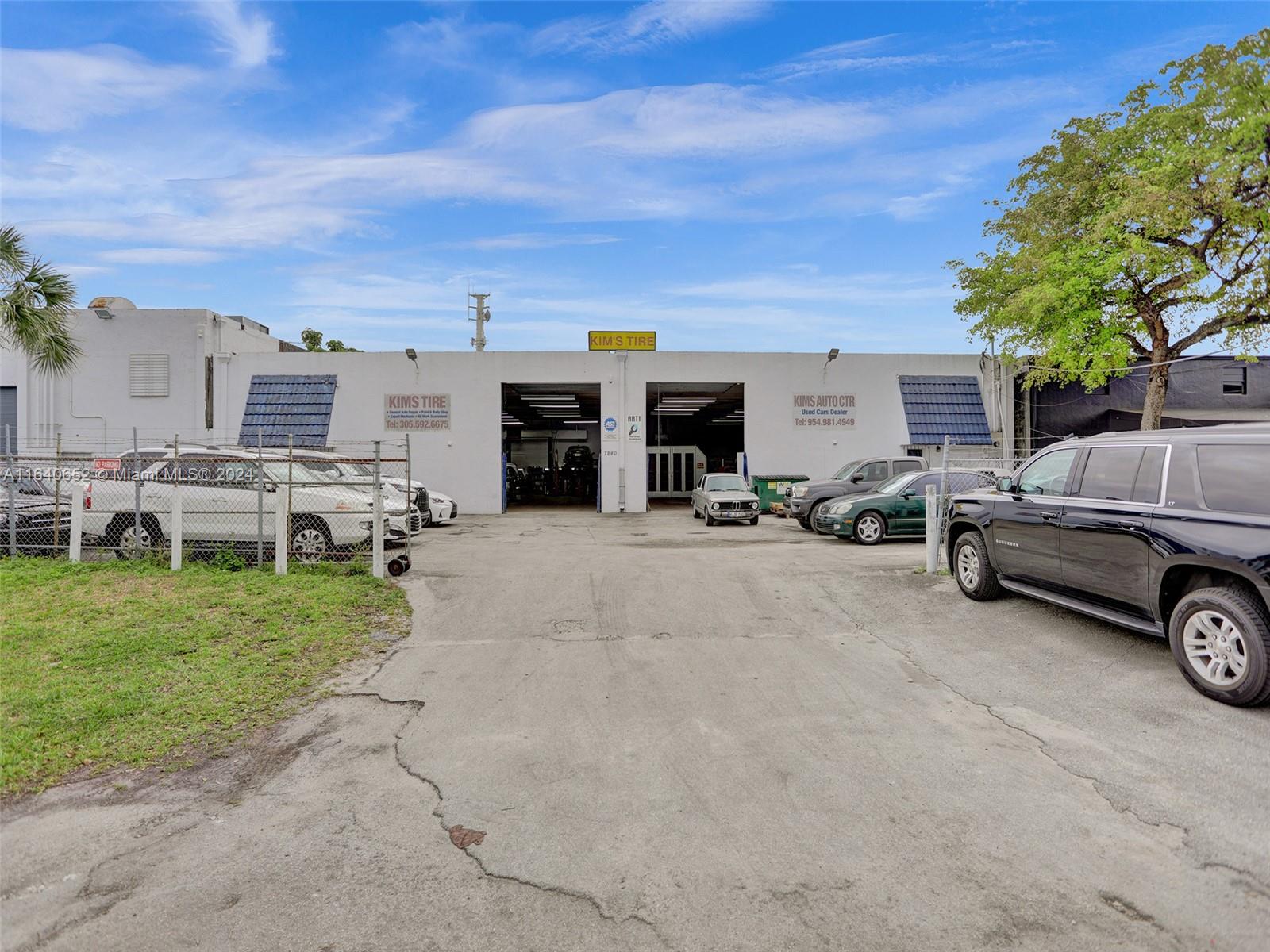 Business Opportunity long established almost 30 yrs business in DORAL!!!! BUSINESS, EQUIPMENT, INVENTORY, LICENSES + REAL ESTATE included in SALE. Paint booth, used car dealership license, tire replacement and body shop. Owners will be retiring. Perfect location and opportunity to purchase this business!!! Call for more information. Do not show at business without listing agent being present.