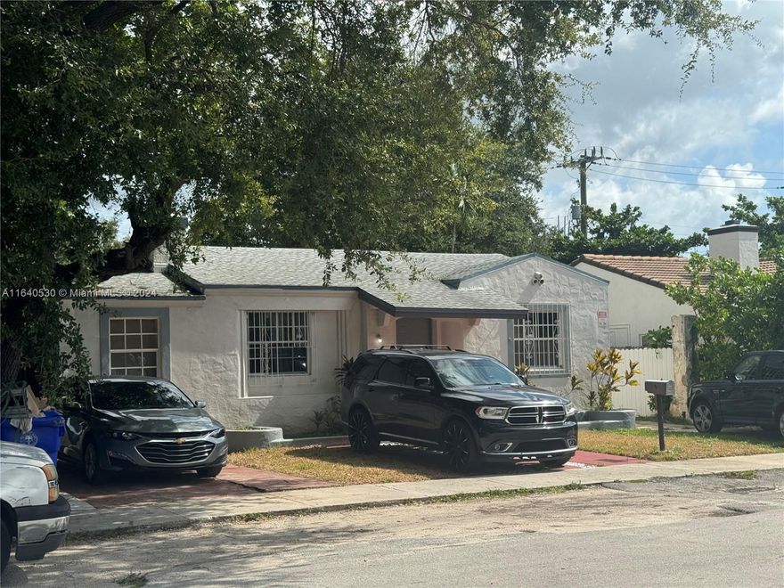 A great multifamily investment opportunity in Miami's Upper East Side. This property consists of three units. Unit one, in the front of the property is a 2 Bedroom 1 Bath apartment with an updated kitchen and has a living room with vaulted ceiling +  a porch. Unit two, on the side of the property is an efficiency. Unit three, detached from the main house and in the back of the property is an updated 2 Bedroom 1 Bath. 

The property is fully occupied and all tenants are month-to-month. Rent amounts listed are approxiamtions. Call listing agent for further details.