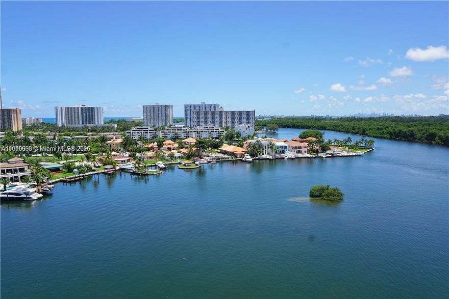 Water Views from Every Room!! This amazing corner unit features 3 bedrooms, 3 bathrooms and a spacious 1687 SF of modern living area. Gourmet open kitchen with quartz counter tops, large island, Italian cabinetry and top of the line appliances. Spacious master bedroom & bathroom with dual sinks, tub, shower and marble finishes. State of the art amenities including large infinity pool overlooking the bay, exclusive bar, tennis court, private marina, gym, spa and much more! Walking distance to banks, stores, supermarkets, restaurants, bars and more! Minutes to Bal Harbour shops, Miami Beach, Downtown Brickell, The Hard Rock and Ft Lauderdale airport. Wont last! Schedule your showing today!