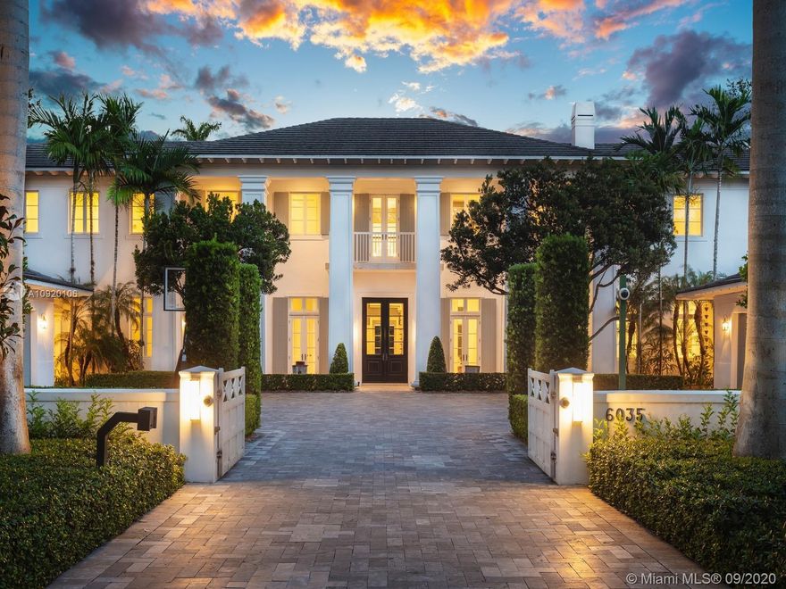 Renowned architect Cesar Molina’s “Magnolia House” sits alongside mature oak trees on one of the prettiest one + acre lots in North Pinecrest. This estate, built by Mackle Construction, offers 12,500 SF of space to entertain both indoors & out. The interior features oversized windows, home gym, media room, office, & private guest house plus service quarters. Formal living & dining rooms, chef’s kitchen with Sub-Zero & Wolf appliances, & two pantries. The master suite offers spa-like bath with double water closets, oversized closet space, & balcony overlooking the pool. The outdoor space features a new summer kitchen, gazebo, & heated saltwater pool. Extra features include a 4-car garage, full home generator, 2 laundry rooms, & elevator shaft. Proximate to elite private & public schools.