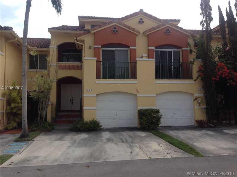 YOU MUST SEE THIS IMMACULATE TOWNHOME IN THE DESIRABLE COMMUNITY OF VILLAS AT THE HAMMOCKS. TRI-LEVEL FLOOR PLAN FEATURES MASTER BEDROOM WITH A PRIVATE BATHROOM AND A CHARMING PATIO ON THE FIRST LEVEL. KITCHEN, LIVING/DINING ROOM, FAMILY ROOM AND POWDER ROOM ON 2ND LEVEL AND TWO SPACIOUS BEDROOMS, FULL BATH AND SPACIOUS LOFT ON THE THIRD LEVEL WITH NEW CARPETING. UNIT IS CLOSE TO THE COMMUNITY POOL AND LAKEFRONT JOGGING PATH. CONVENIENTLY LOCATED NEAR GREAT SCHOOLS, SHOPPING AND THE FLORIDA TURNPIKE.