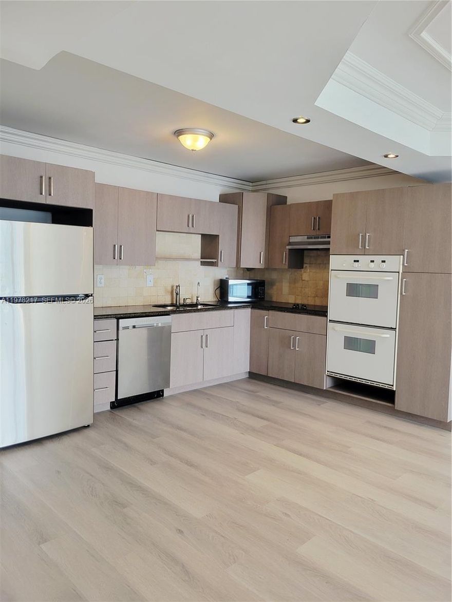 Ideally situated between Golden Beach and Golden Shores, this residence in Sunny Isles Beach offers an exceptional coastal lifestyle just steps from the ocean. The apartment features a functional layout with double oven, double sink, and spacious walk-in closets. Enjoy beautiful views of the ocean and the skyline of surrounding luxury towers. NO SPECIAL ASSESSMENTS TO WORRY ABOUT.
The building has undergone extensive upgrades including structural and mechanical improvements, renovated lobby and hallways, and hurricane-impact windows. The 40-year certification has been completed, offering added PEACE of MIND and long-term value. 
Residents enjoy a full range of amenities including a pool, tennis court, fully equipped gym, game room, and social room. Located directly across from beach access and within walking distance to grocery stores, pharmacy, wine shop, and houses of worship. The free Sunny Isles Beach shuttle adds everyday convenience. 
An exceptional opportunity to own in one of South Florida’s most desirable beachside communities.