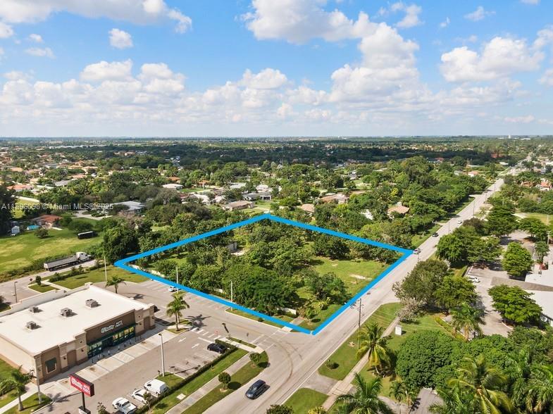 Development opportunity! 2.6 Acres Zoned BU-1A NEIGHBORHOOD BUSINESS DISTRICT* Location, Location, Location! Beautiful square lot with 336' frontage. Next door neighbors: AutoZone, Walgreens, O'Reilly Auto Parts and Quail Roost Charter School; and if it couldn't get any better... 29 min (18.6 mi) via FL-874 N to Miami Int Airport. Perfect site for a Storage Facility, Urgent Care, Tutoring Center or Sport Center. Another great redevelopment idea may be mixed use residential-affordable housing.
