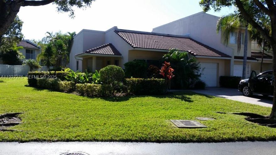 LOCATION LOCATION LOCATION. Very comfy corner home located in the best area of Doral. Exclusive Gated Community with club-membership in DORAL PARK COUNTRY CLUB Golf, Tennis, Pool, Gym, Restaurants, Child play area. Steps away from Publix, Shopping Centers. Totally renovated in 2013 from floor to ceiling. Well equipped kitchen. Spacious Dining and Living area. Very enjoyable Patio and garden. One floor plan. 3 Beds, 2 Baths. 5 assigned parking: 1 garage covered, 4 driveway. Guest Parking. Very rare opportunity in this highly demanded community.