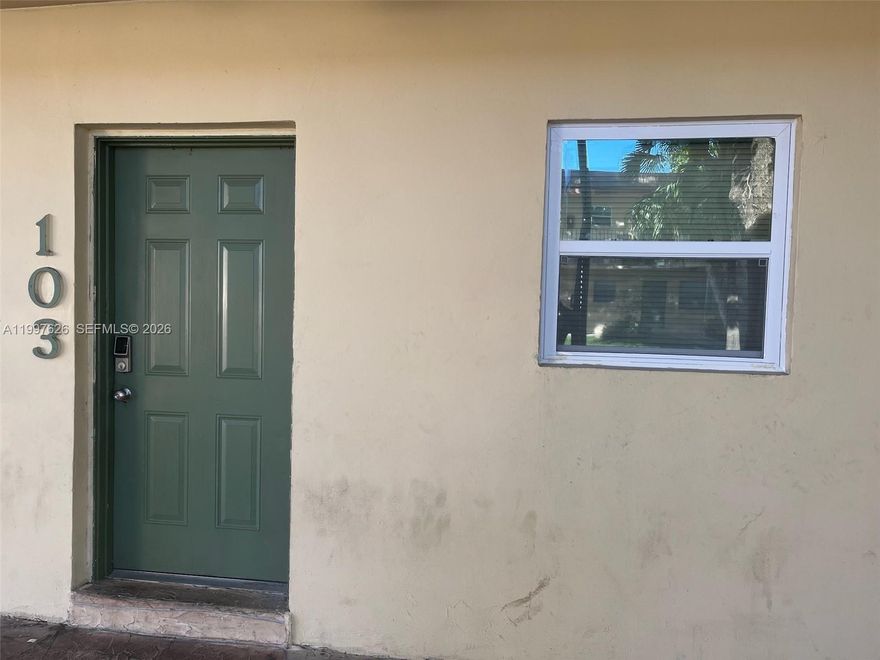 Fantastic Investment Opportunity! Well maintained and completely remodeled 1 Bed / 1 Bath unit located on the ground floor. Beautiful kitchen with cabinets, refrigerator and gas range cooktop. The community has a pool and a relaxation area and is located close to main roads (Turnpike, Sunrise Blvd, Oakland Park Blvd) and schools. Laundry in building and conveniently located close to 441.