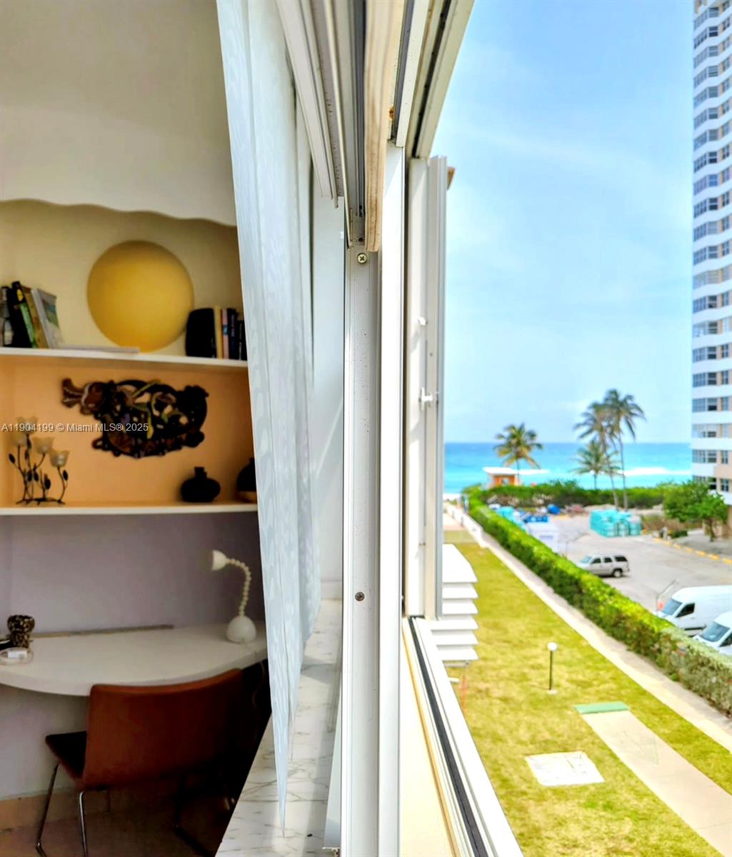 Oceanfront in Hallandale, 1/1 on the 4th (Top) Floor with views of the ocean from your windows! This is oceanfront living just steps from the sand, or, enjoy the ocean breeze on the pool deck. This unit has very low fees, which total $358.00 Per Month (all in). The gated entry leads to parking for your first car, as well as an additional pass for a 2nd/guest vehicle. This 92-unit building is a CO-OP and has a 55+ age restriction while offering a rare opportunity to own a spacious 1-bedroom with 878 sq.ft. (inside) The building sits on a large piece of oceanfront real estate and has no current assessments. It has passed its 40, 50, & 60-year re-cert, which means no big surprises! Easy to see & easy to show. Don't miss out on this special offering, strictly designed for the owner to enjoy!