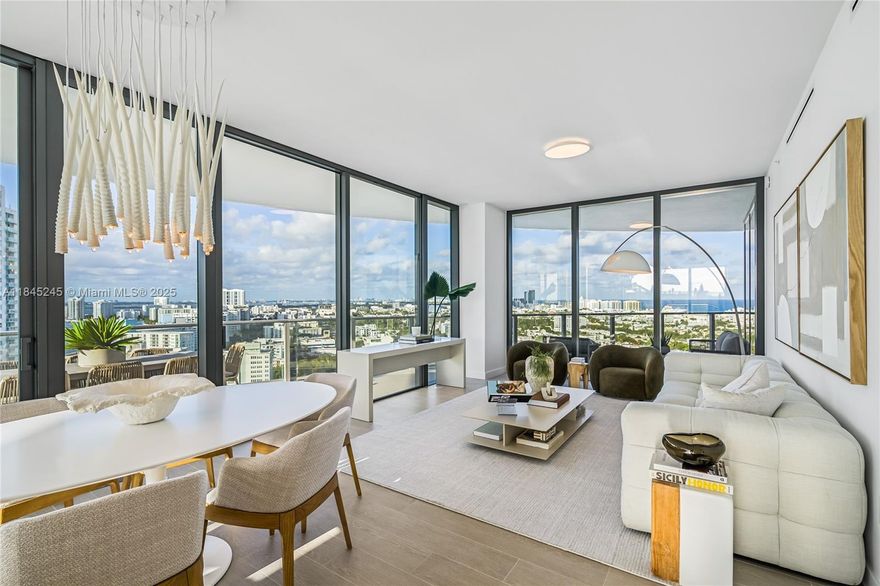 Contact me to schedule a private tour of this exquisite 3-bedroom, 3.5-bathroom residence featuring stunning bay and ocean views and equipped with premium, top-of-the-line appliances. Model units are open for viewing. The developer offers a range of 1- to 4-bedroom homes starting at $1.3M—ask for full availability. Residents enjoy exclusive à la carte amenities, including access to a full-service beach club located in South of Fifth with private car transportation. On-site perks include a 6th-floor pool deck, fitness center, spa, restaurant, co-working space, and dedicated kids’ and teens’ clubs—all supported by personalized concierge services.