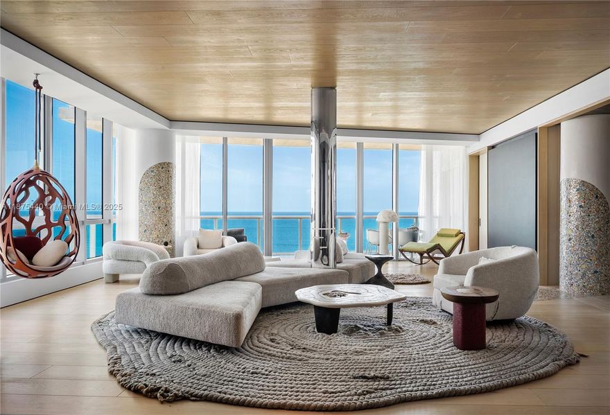 Set within the iconic Continuum South Beach, this one-of-a-kind home seamlessly combines two residences into an immersive, art-driven living experience. Bold in both vision and execution, the residence redefines luxury beachfront living with expressive design choices, unconventional materials, and museum-quality craftsmanship. A 180-degree exposure captures sweeping ocean and skyline views, while a playful polka-dot resin tunnel, stained-glass–style walls, and masterful use of light and color elevate this residence beyond conventional luxury. A true original, this residence stands alone as a singular expression of design and luxury. Includes guest suite 303 and two assigned parking.